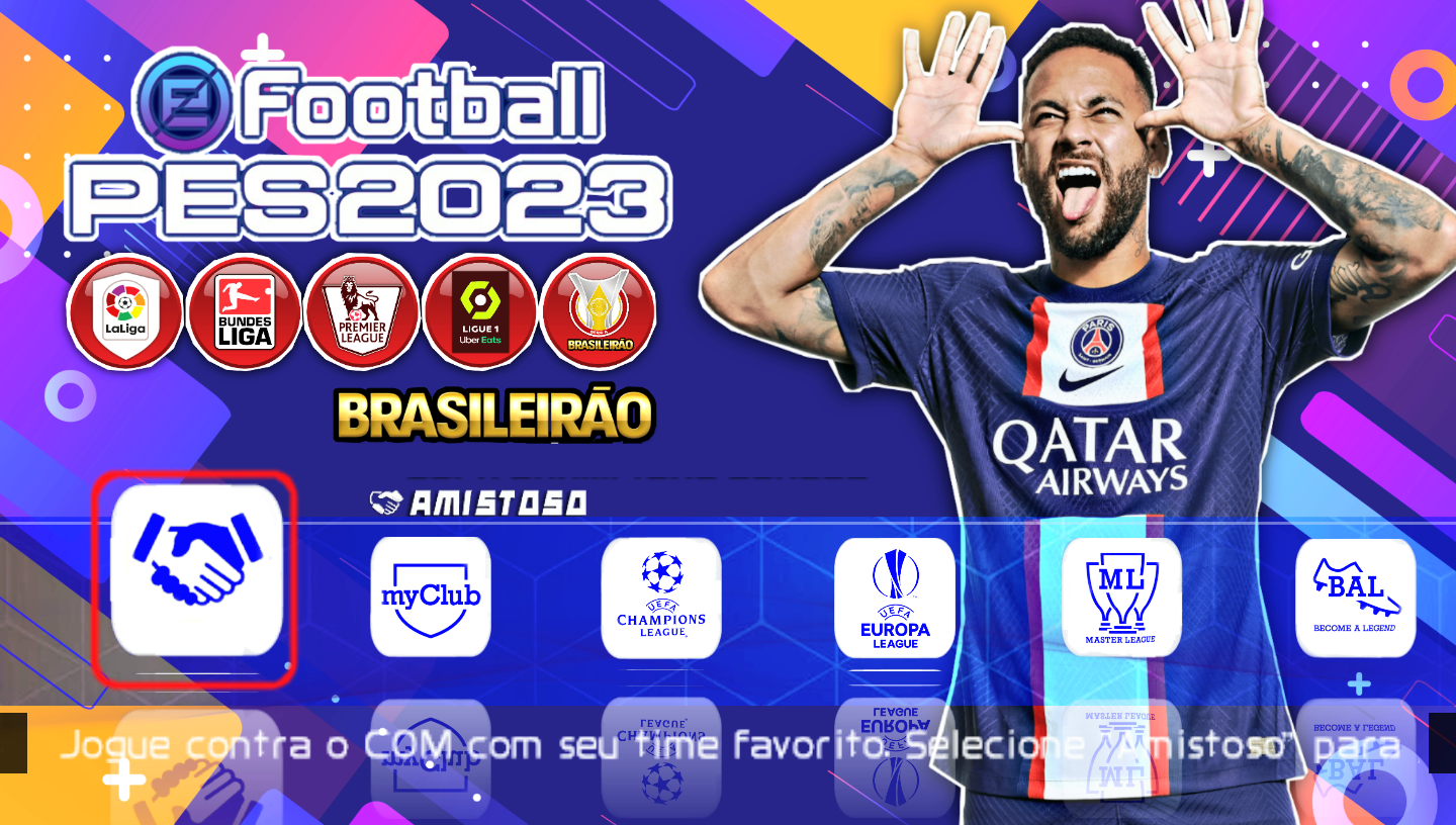 EFOOTBALL PES 2023 PPSSPP BRASILEIRÃO A+B E EUROPEUS + COPA DO